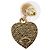 CHANEL Coco Heart Pierce metallo Tono Oro CC Auth 198850V - vista 3