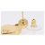 CHANEL Coco Heart Pierce metallo Tono Oro CC Auth 198850V - vista 5