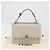 Sac à épaule FENDI Canay Chain en cuir 2 voies Gris Argent 8BT283 Auth 198665M Marron Argenté - vue 12