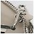 Sac à épaule FENDI Canay Chain en cuir 2 voies Gris Argent 8BT283 Auth 198665M Marron Argenté - vue 22