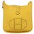 Hermès Borsa a tracolla HERMES Evelyn 3PM in pelle Taurillon Clemence Gialla Auth ka5719SAV Argento Giallo - vista 2