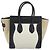 Céline CELINE Luggage Micro Shopper Hand Bag Leather White Gold Auth 196632V Bianco D'oro - vista 2
