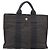 Hermès Borsa HERMES Her Line PM Canvas Grigio Argento Auth 198484A Marrone - vista 2