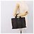 Hermès Borsa HERMES Her Line PM Canvas Grigio Argento Auth 198484A Marrone - vista 20