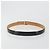LOUIS VUITTON Cintura Carre Belt Leather "90/36" Black Silver LV Auth BA15036 Nero Argento - vista 2