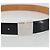 LOUIS VUITTON Cintura Carre Belt Leather "90/36" Black Silver LV Auth BA15036 Nero Argento - vista 5