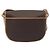 Céline Borsa a tracolla CELINE Macadam Canvas PVC Leather Brown Gold Auth 196698 Marrone D'oro - vista 2