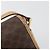 Céline Borsa a tracolla CELINE Macadam Canvas PVC Leather Brown Gold Auth 196698 Marrone D'oro - vista 9