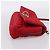 Borsa a tracolla Miu Miu Matelassé con catena in nylon rosso argento Auth 198738A - vista 4