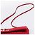 Borsa a tracolla Miu Miu Matelassé con catena in nylon rosso argento Auth 198738A - vista 8
