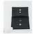 Hermès HERMES Calvi Duo Coin Purse Leather Black Silver Auth 196067V Negro Plata - vista 12