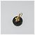 CHANEL Pierce Plastic Black Gold CC Auth 198813A Nero D'oro - vista 3