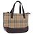 Borsa a mano BURBERRY Nova Check Canvas Beige Gold Auth 196637A D'oro