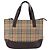 Borsa a mano BURBERRY Nova Check Canvas Beige Gold Auth 196637A D'oro - vista 13