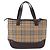 Borsa a mano BURBERRY Nova Check Canvas Beige Gold Auth 196637A D'oro - vista 2