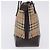 Borsa a mano BURBERRY Nova Check Canvas Beige Gold Auth 196637A D'oro - vista 3