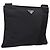 Borsa a tracolla PRADA in nylon nera argento B7338 Auth am12305V Nero