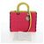 Borsa a mano Christian Dior Canage Lady Dior in pelle di agnello 2way Rosa Argento Auth 195537M - vista 28
