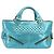 Céline CELINE Boogie Bag Handtasche aus Leder Blau Goldfarben Auth BA14792V - Ansicht 13
