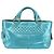 Céline CELINE Boogie Bag Handtasche aus Leder Blau Goldfarben Auth BA14792V - Ansicht 2