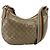 Borsa GUCCI GG Crystal Sherry Line Coated Canvas Beige Gold 181092 Auth 196336 D'oro