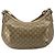 Borsa GUCCI GG Crystal Sherry Line Coated Canvas Beige Gold 181092 Auth 196336 D'oro - vista 2