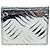 PRADA Bifold Wallet Brushed leather Silver Auth 197314M Silvery - view 2