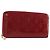 LOUIS VUITTON Monogram Vernis Zippy Wallet Rouge Grunadine M91732 Auth am12259V