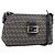 Borsa a tracolla FENDI Zucchino Canvas Mamma Baguette Navy Silver Auth 197199A Argento Blu navy