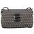 Borsa a tracolla FENDI Zucchino Canvas Mamma Baguette Navy Silver Auth 197199A Argento Blu navy - vista 13