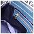 Borsa a tracolla FENDI Zucchino Canvas Mamma Baguette Navy Silver Auth 197199A Argento Blu navy - vista 21