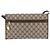 Borsa a tracolla GUCCI GG Supreme PVC Beige Gold Auth ka5761 D'oro - vista 2