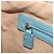 Borsa a tracolla FENDI Celeria in pelle azzurro argento 8BT109 Auth BA14891A Blu chiaro - vista 21