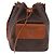 Céline Borsa a tracolla CELINE Macadam Canvas PVC Leather Brown Gold Auth 196696A Marrone D'oro - vista 13