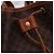 Céline Borsa a tracolla CELINE Macadam Canvas PVC Leather Brown Gold Auth 196696A Marrone D'oro - vista 17