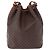 Céline Borsa a tracolla CELINE Macadam Canvas PVC Leather Brown Gold Auth 196696A Marrone D'oro - vista 2