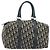 Borsa a mano Christian Dior Trotter Canvas Navy Silver Auth BA14770 Argento Blu navy - vista 2
