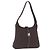 Borsa a tracolla Salvatore Ferragamo Canvas Brown Silver Auth 196735A Marrone Argento