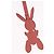 LOUIS VUITTON Rabbit Bag Charm metallo Jeff Queens Collaboration Pink Auth 198830M Rosa - vista 2