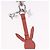 LOUIS VUITTON Rabbit Bag Charm metallo Jeff Queens Collaboration Pink Auth 198830M Rosa - vista 3