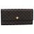 Céline Portafoglio lungo CELINE Macadam Canvas PVC Pelle Oro Nero Auth 198768V D'oro - vista 13