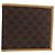 Céline Portafoglio CELINE Macadam PVC Leather Brown Beige Auth am12282V Marrone
