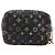 LOUIS VUITTON Monogram Multicolor Trousse Wapity Pouch Black M58034 Auth BA14908 Nero - vista 2