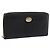 Portafoglio lungo GUCCI Interlocking G in pelle nera e oro Auth 198800V Nero D'oro
