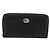 Portafoglio lungo GUCCI Interlocking G in pelle nera e oro Auth 198800V Nero D'oro - vista 13