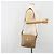 Céline Borsa a tracolla CELINE Macadam Canvas PVC Beige Gold Auth 196251 D'oro - vista 27