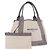 Bolsa de mão BALENCIAGA Navy Cabas XS Canvas White Silver 339933 Auth 196624 Prata Branco