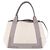 Bolsa de mão BALENCIAGA Navy Cabas XS Canvas White Silver 339933 Auth 196624 Prata Branco - vista 2