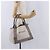 Bolsa de mão BALENCIAGA Navy Cabas XS Canvas White Silver 339933 Auth 196624 Prata Branco - vista 23