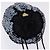 Borsa a tracolla SAINT LAURENT in nylon con paillettes Nera Auth ka5811V Nero - vista 6